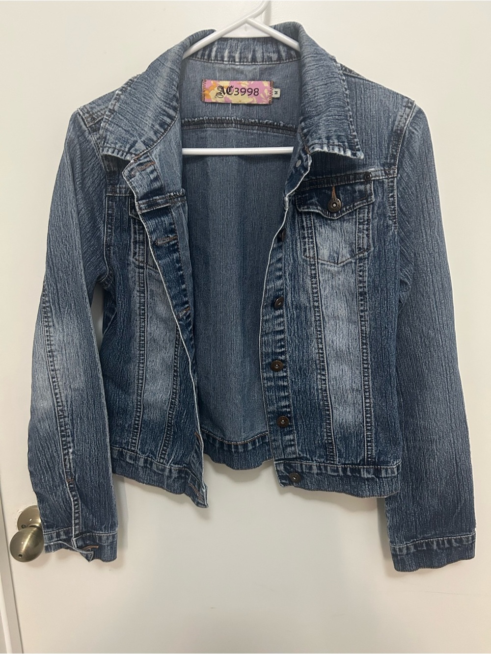 ALL ACCESS Women's Blue Washed Denim Jean Jacket
